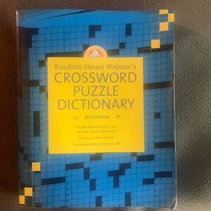 Random House Webster’s Crossword Puzzle Dictionary. 4th Edition. 2006.